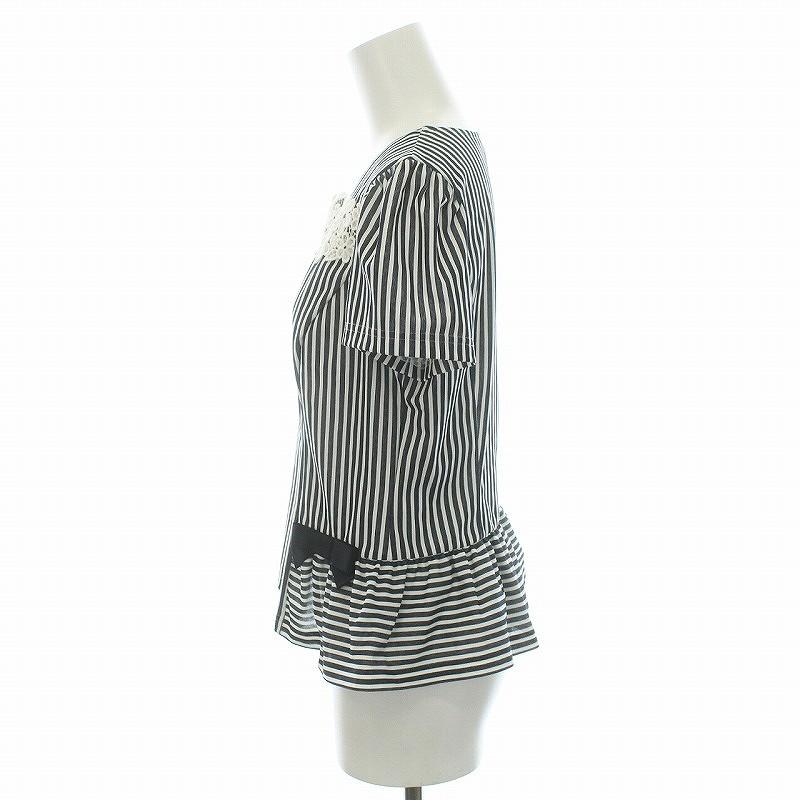 エムズグレイシー M'S GRACY 19SS カットソー ペプラム レース