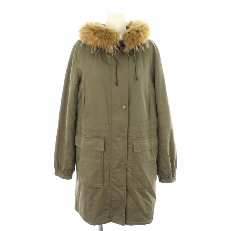 マッキントッシュフィロソフィー MACKINTOSH PHILOSOPHY モッズコート ミリタリーコート フード ファー ライナー付 38 カーキ :081-102211190207:ブランド古着販売のベクトル 通販 LOWRYS FARM ローリーズファーム L モッズコート ファーフード