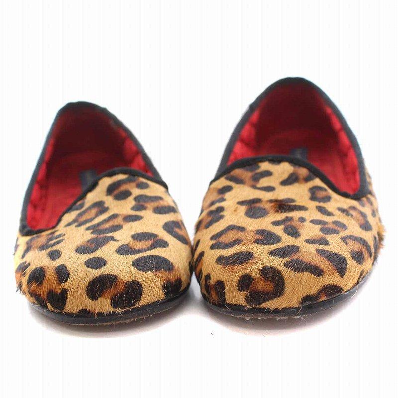 ラルフローレン RALPH LAUREN パンプス フラットシューズ レオパード