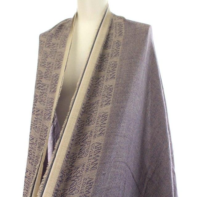 アルマーニ コレツィオーニ ARMANI COLLEZIONI ストール ショール ウール シルク混 マフラー 紫 パープル /☆G レディース :081-102211260115:ブランド古着販売のベクトル 通販 ストール ARMANI COLLEZIONI(アルマーニ コレツィオーニ)