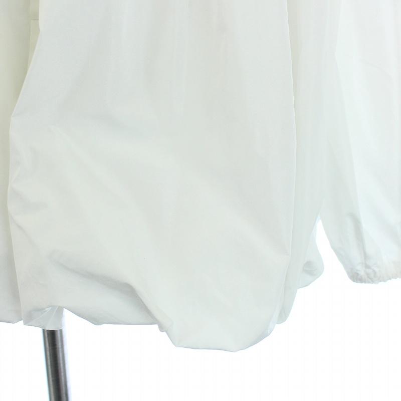 ヨリ yori 20年製 リボンバルーンブラウス シャツ 長袖 38 M 白