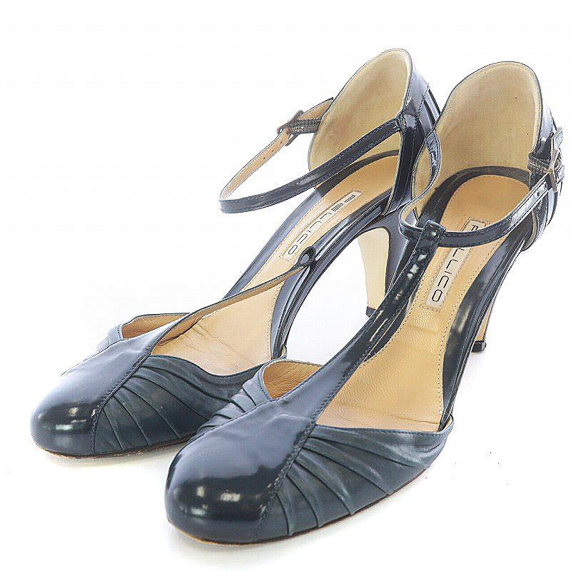 ペリーコ PELLICO ストラップサンダル ヒール ポインテッドトゥ レザー