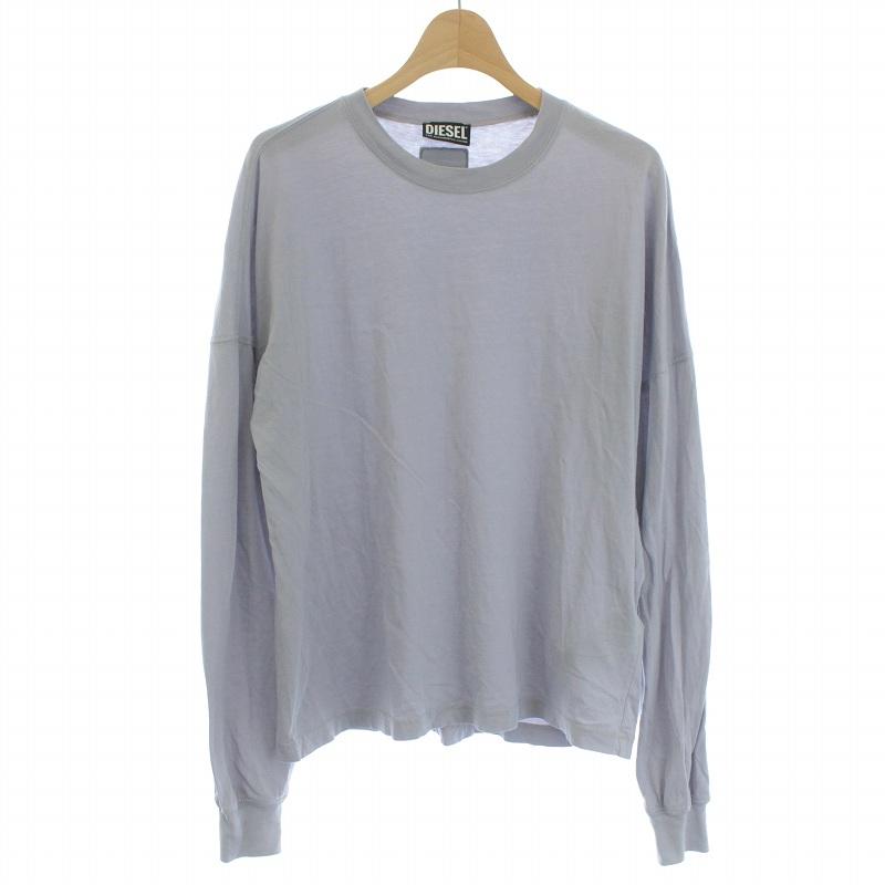 ディーゼル DIESEL Tシャツ カットソー ロンT 長袖 無地 S 紫