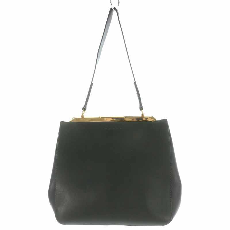 マルニ MARNI ワンショルダーバッグ レザー がま口 緑 グリーン /YI39