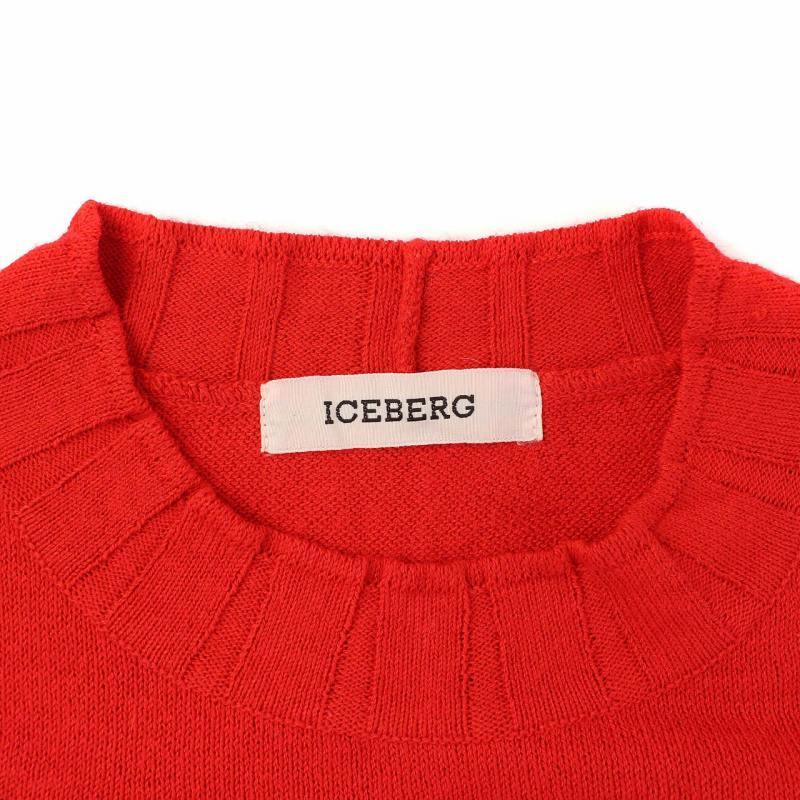 アイスバーグ ICEBERG ニット セーター クルーネック 長袖 薄手