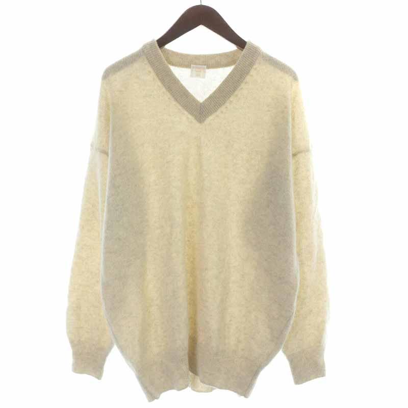 変更OK PHLANNEL SOL WOOL YAK V-NECK KNIT 3 M - ニット/セーター