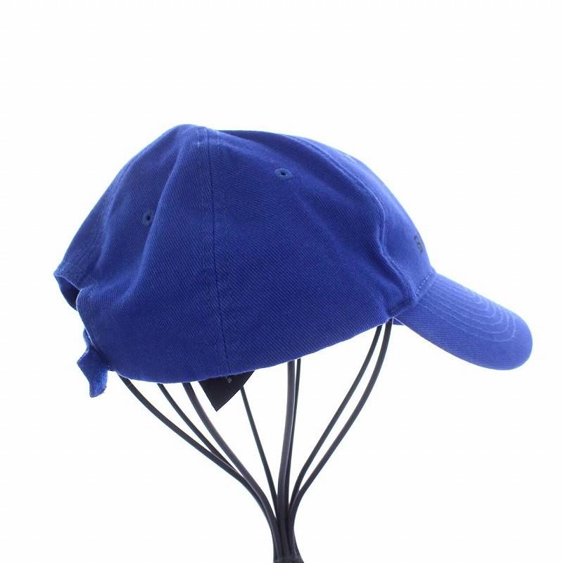 信頼】【信頼】新品 バレンシアガ キャップ ロゴ刺繍 青 L（59cm