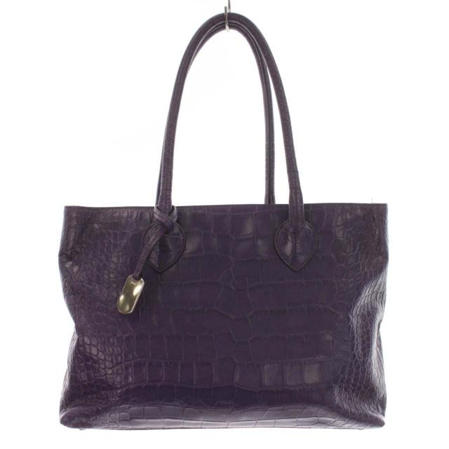グリーン・ホワイト系 完成品♪ フルラ トートバッグ - パープル