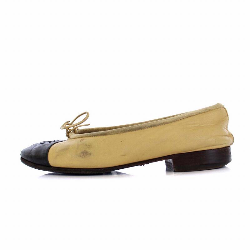 シャネル CHANEL バレリーナ バレエシューズ パンプス ローヒール