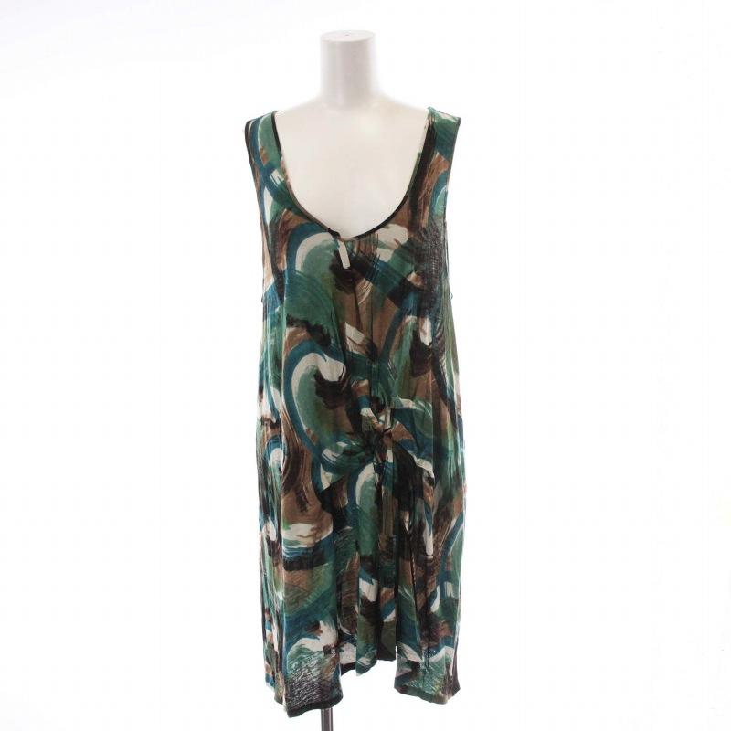 イオコムイオ io comme io ロングワンピース ノースリーブ  