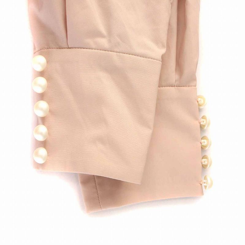 エムズグレイシー M'S GRACY 裾切替しタフタワンピース ひざ丈