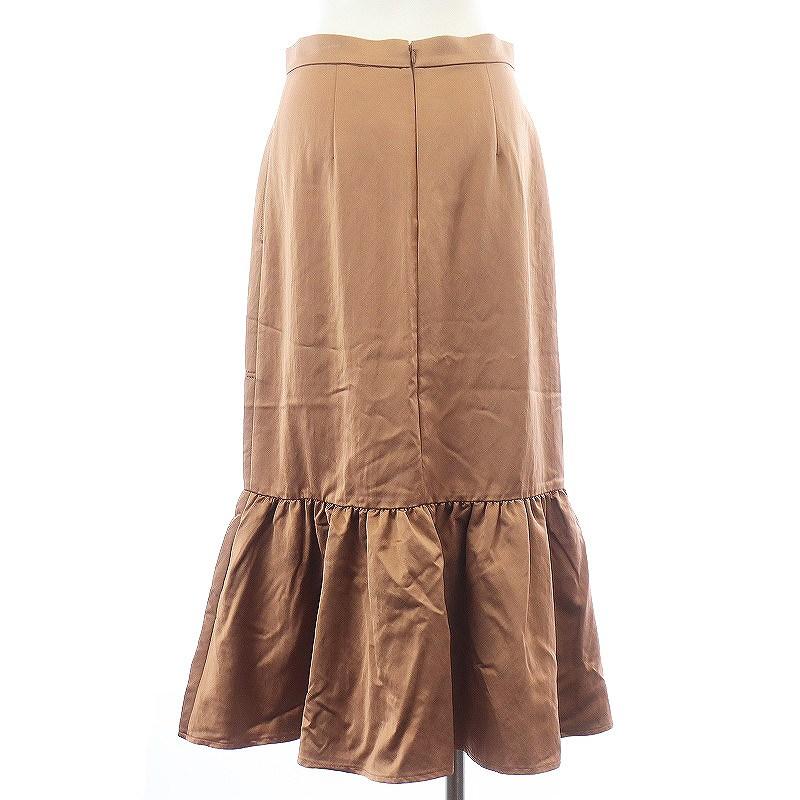 未使用品 ルシェルブルー LE CIEL BLEU サテンロウギャザースカート  