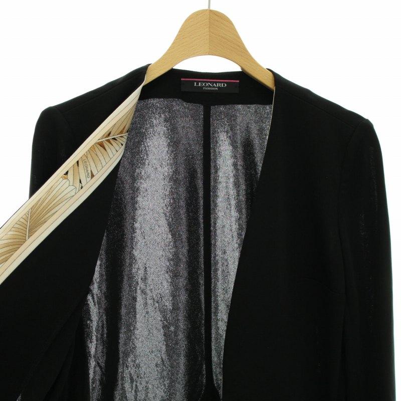 レオナール LEONARD ファッション FASHION ノーカラージャケット