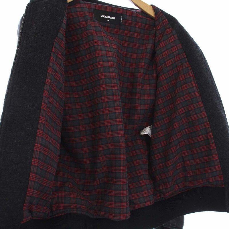 ディースクエアード DSQUARED2 スタジャン グレー 44 S ブラック 黒