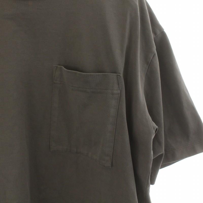 パブリック トウキョウ PUBLIC TOKYO Tシャツ カットソー クルーネック プルオーバー 半袖 2 M カーキ /TW38 メンズ｜vectorpremium｜04