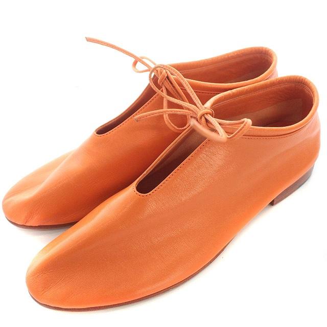 マルティニアーノ MARTINIANO BOOTIE フラットシューズ レザー 37 23cm 