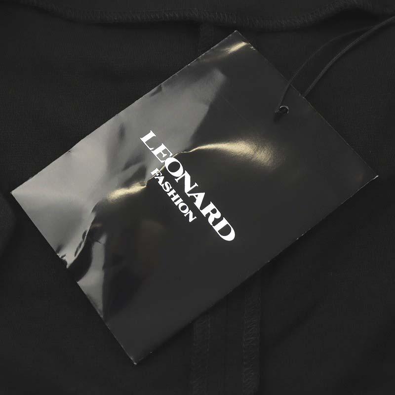未使用品 レオナール LEONARD 21AW ノーカラージャケット 花柄 36 S 黒