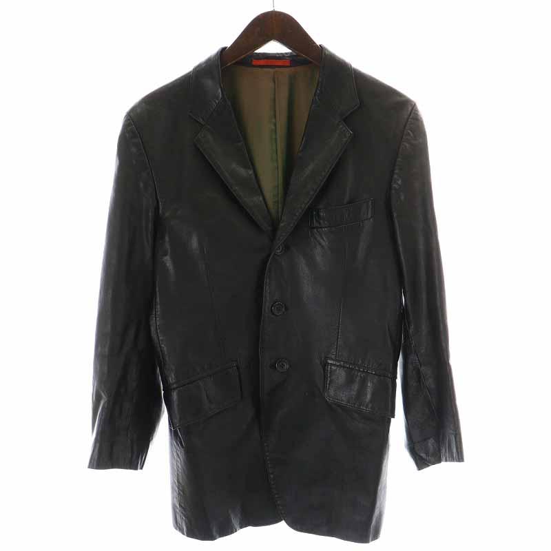 ポールスミス PAUL SMITH レザージャケット 革ジャン テーラード 