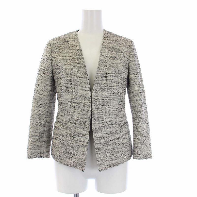 セオリー theory 17SS ツイード スーツ セットアップ 上下 ノーカラー  