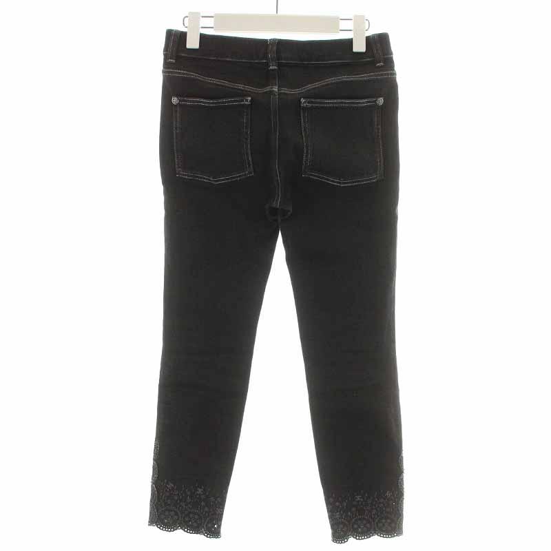 CHANEL スキニーデニム ブラック 34