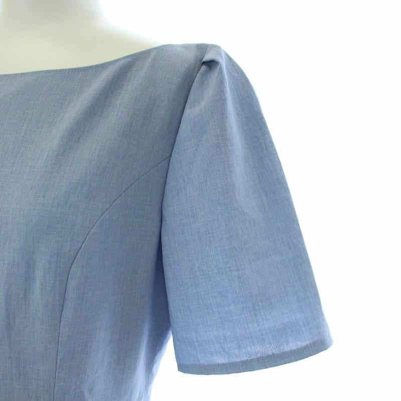 ルネ Rene 23SS Marigold ワンピース ひざ丈 半袖 花柄 刺繍 34 XS 