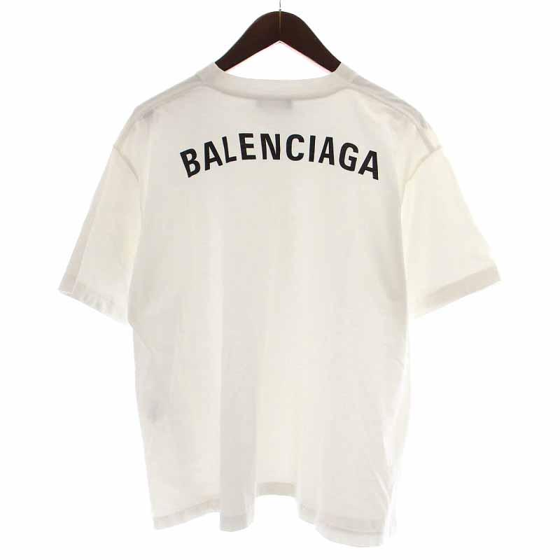 バレンシアガ BALENCIAGA 18年製 Tシャツ カットソー バックロゴ 半袖 