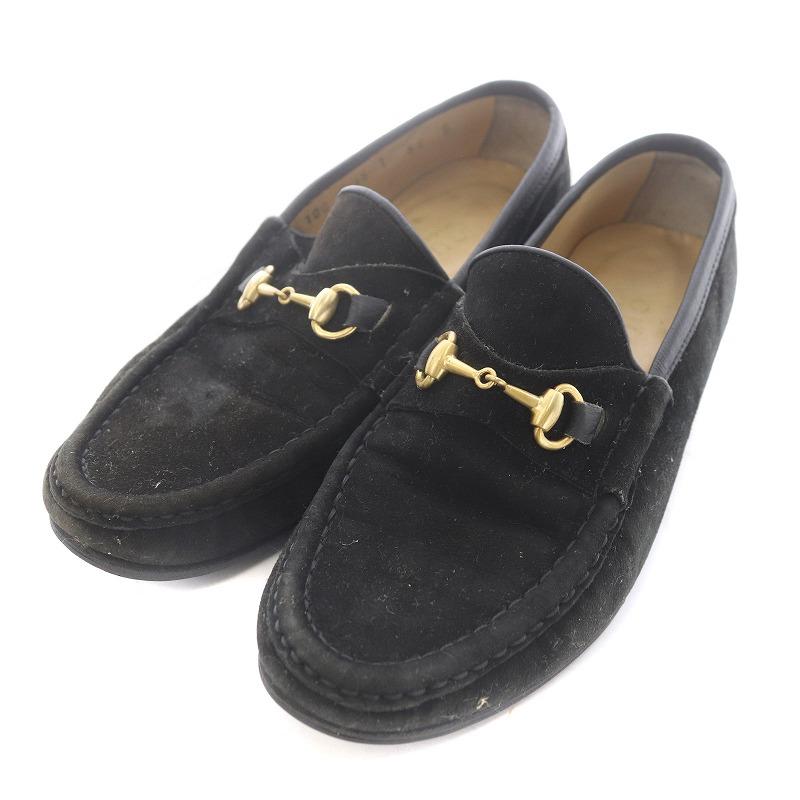 GUCCI グッチ ビットローファー モカシン スリッポン スエード 5.5 