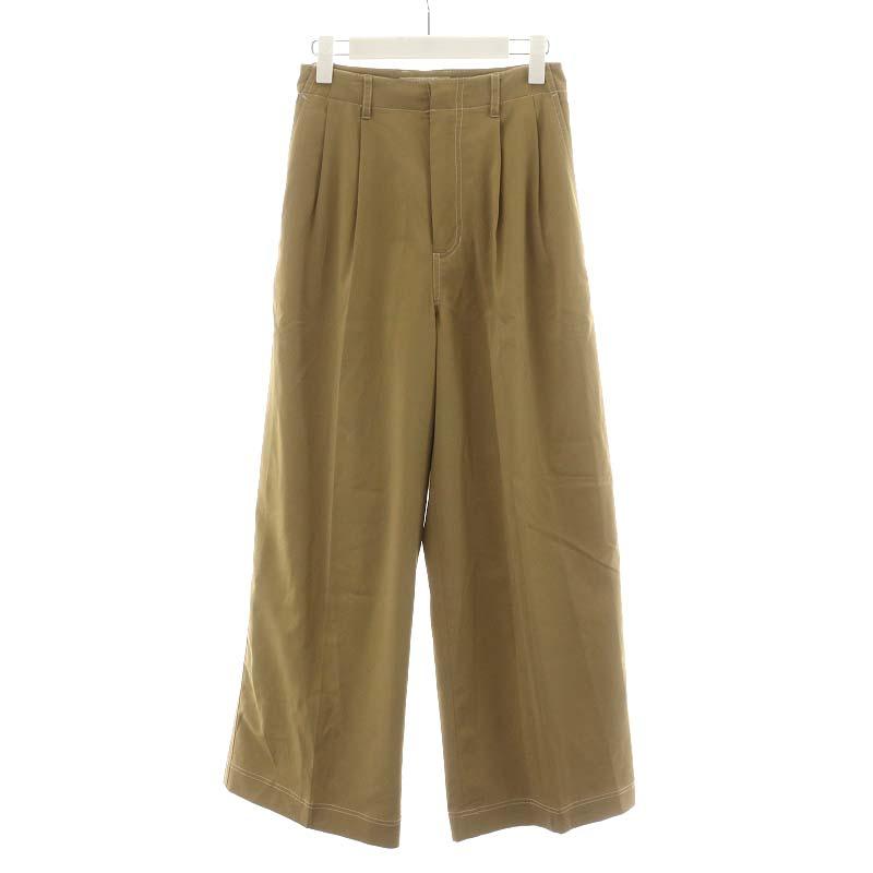 トゥデイフル TODAYFUL 21AW サテンステッチトラウザーズ ワイドパンツ  