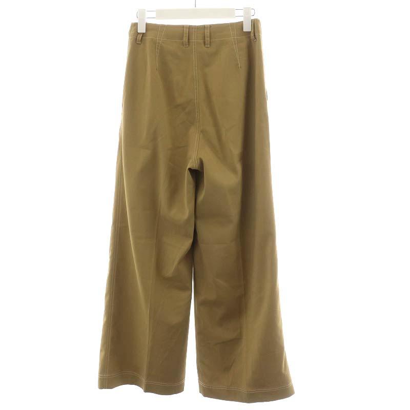 トゥデイフル TODAYFUL 21AW サテンステッチトラウザーズ ワイドパンツ  