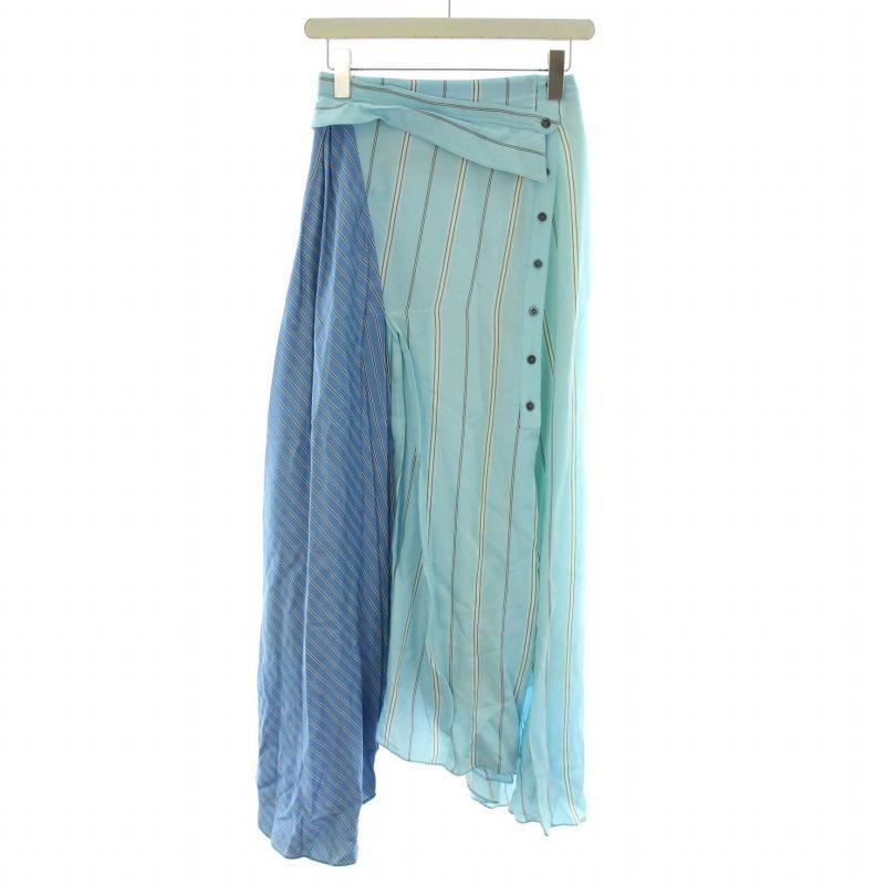 3.1 フィリップリム アシンメトリーストライプツイルアンドサテン  