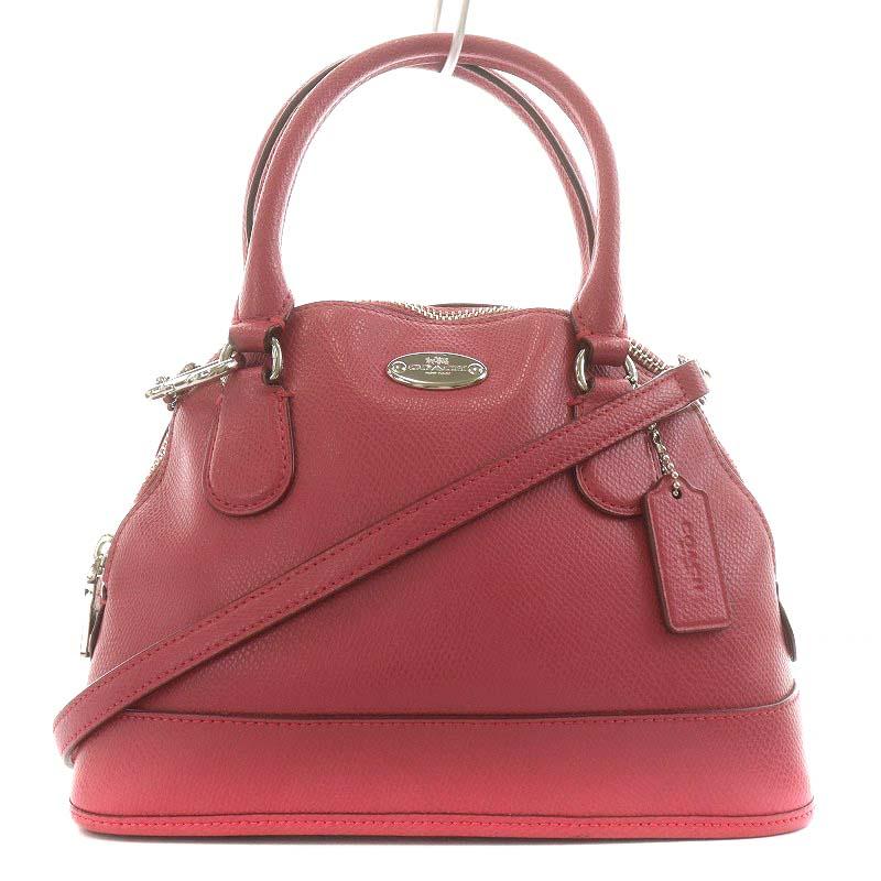 COACH】ミニコーラドームドサッチェル 2WAY ショルダーバッグ☆