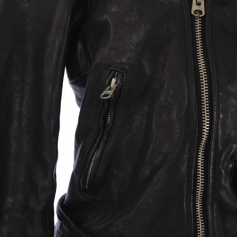 ビューティフルピープル shrink leather riders jacket ダブル 
