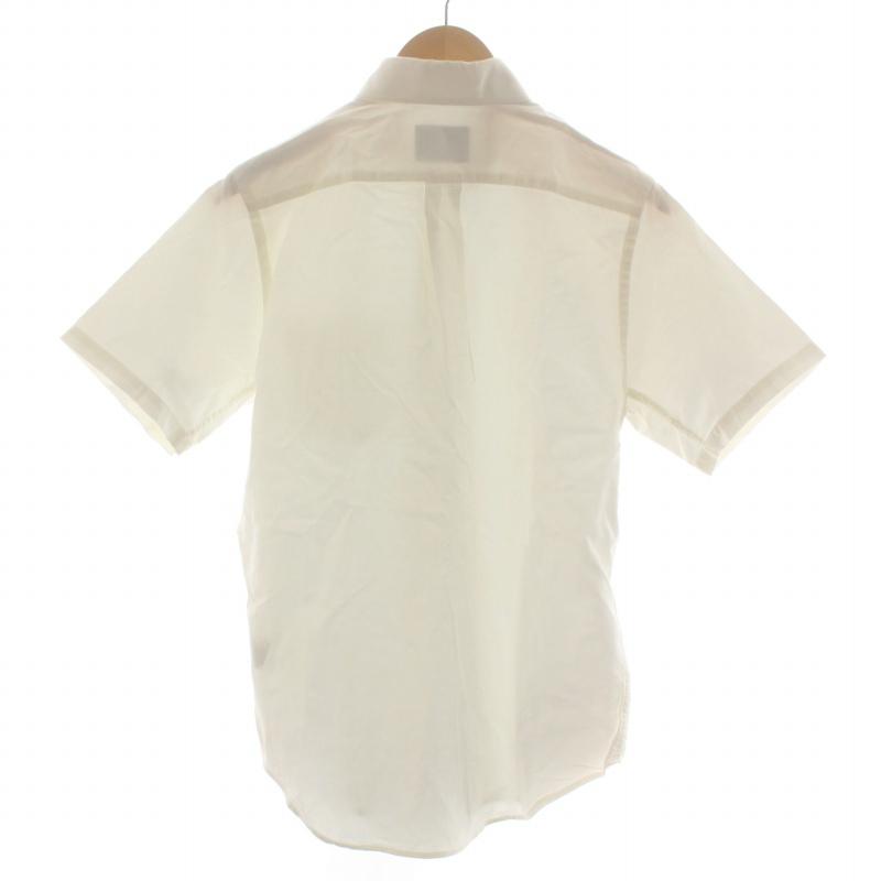 パパス Papas ボタンダウンシャツ ワイシャツ 半袖 S 白 ホワイト /FQ  メンズ｜vectorpremium｜02