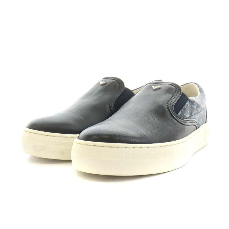 エンポリオアルマーニ EMPORIO ARMANI スリッポン シューズ ロゴ UK4.5 
