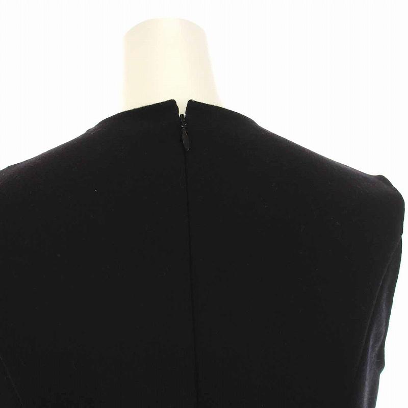 ヨーコチャン YOKO CHAN ペプラムワンピース ひざ丈 ノースリーブ 38 M  