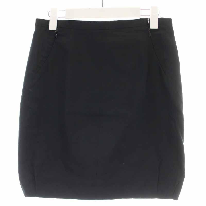 ルイヴィトン LOUIS VUITTON タイトスカート ひざ丈 シルク サイド  