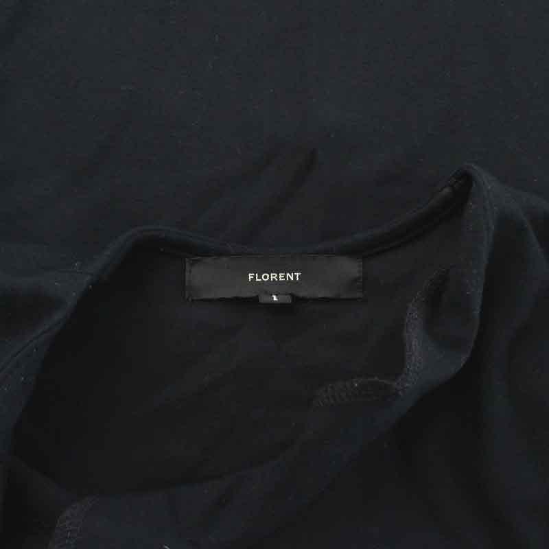 フローレント FLORENT カットソー Tシャツ 七分袖 Vネック ストレッチ 1 M 黒 ブラック /NW41 レディース｜vectorpremium｜06