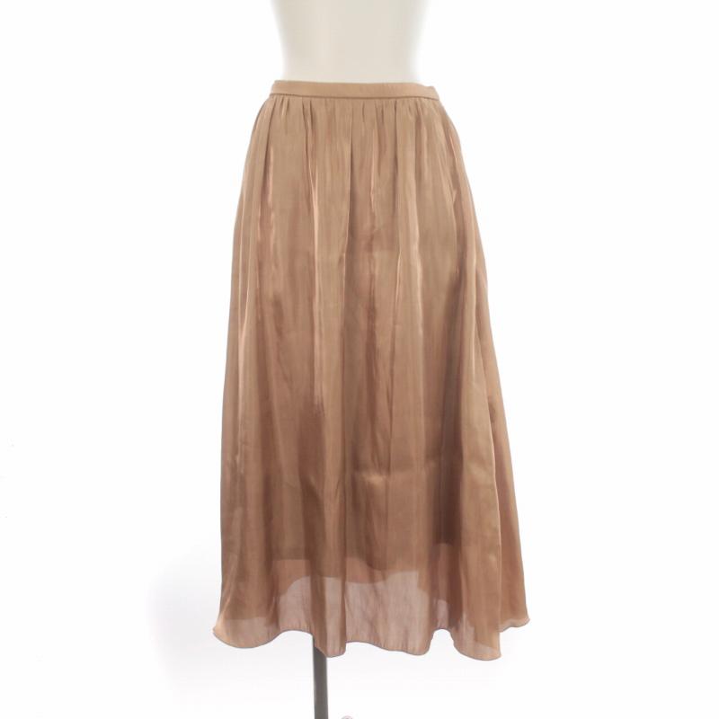 ルーニィ LOUNIE フレアスカート ロング サイドファスナー ウエスト  