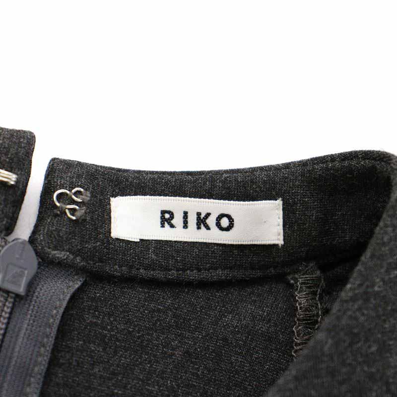 リコ RIKO ラビオリスエットブラウス カットソー 長袖 F グレー