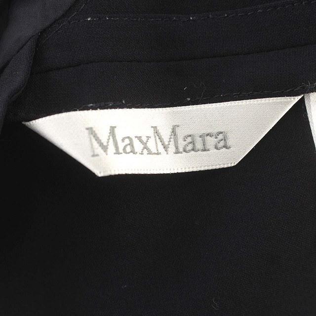マックスマーラ MAX MARA テーラードジャケット ウール 薄手 42 M 濃紺 ネイビー /☆G レディース｜vectorpremium｜03