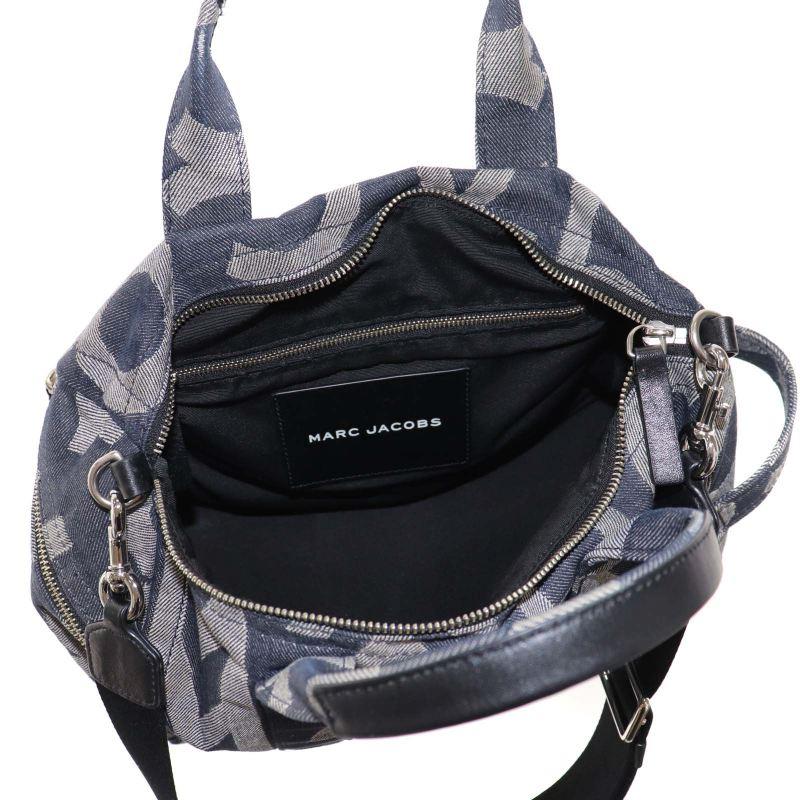 マークジェイコブス MARC JACOBS ザモノグラムデニムダッフルバッグ ハンドバッグ ショルダーバッグ 2way ロゴ キャンバス 紺 レディース｜vectorpremium｜06