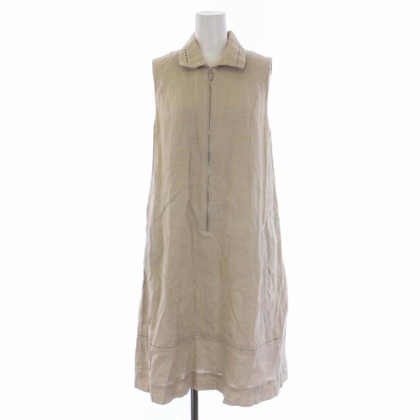 フォクシー FOXEY Dress Summer Leaf シャツ ワンピース ひざ丈  