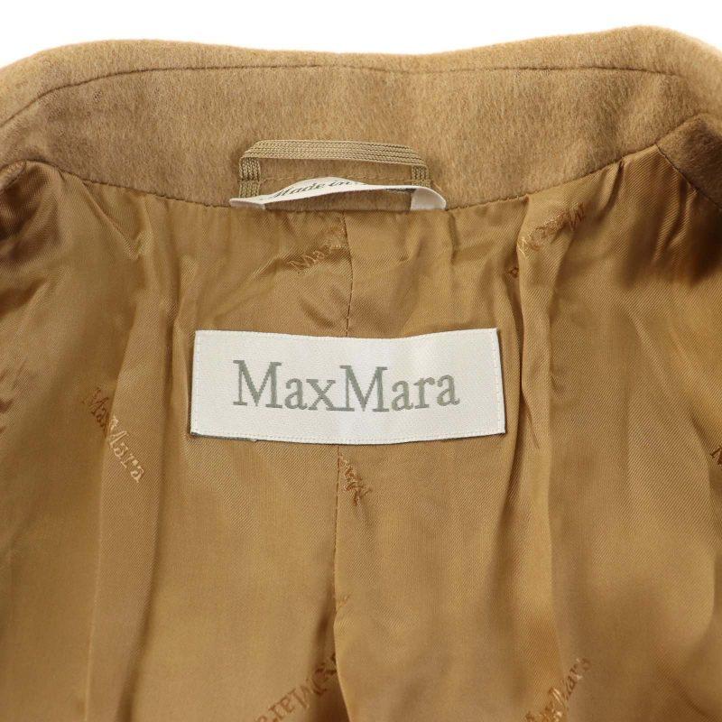 マックスマーラ MAX MARA テーラードジャケット シングル 2B ノーベント キャメル 42 L キャメル /YT レディース｜vectorpremium｜04