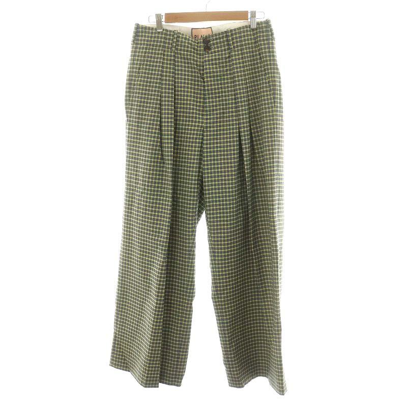 PLAN C チェック柄カジュアルパンツ Mサイズ