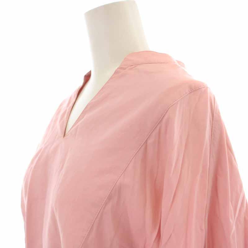 エブール ebure 19SS ロングキーネックワンピース ロング 長袖 36 S  