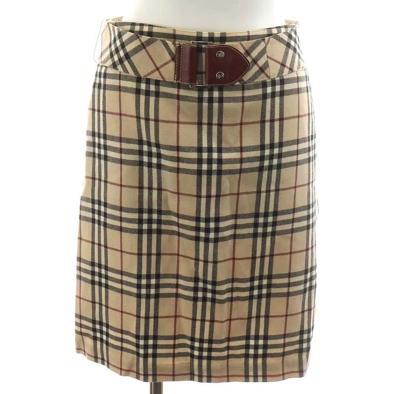バーバリーブルーレーベル BURBERRY BLUE LABEL フレアスカート ミニ丈  