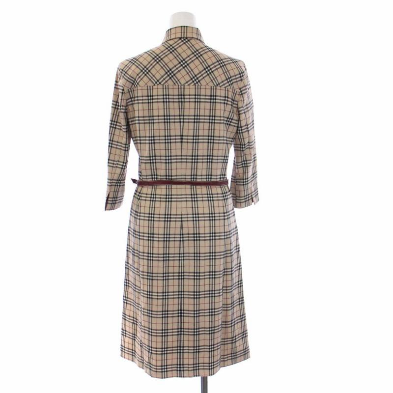 バーバリーブルーレーベル BURBERRY BLUE LABEL シャツワンピース 七分 