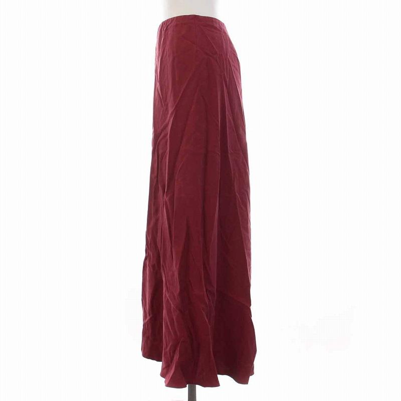 シビラ SYBILLA フレアスカート ロング M ボルドー 赤 /YM レディース  