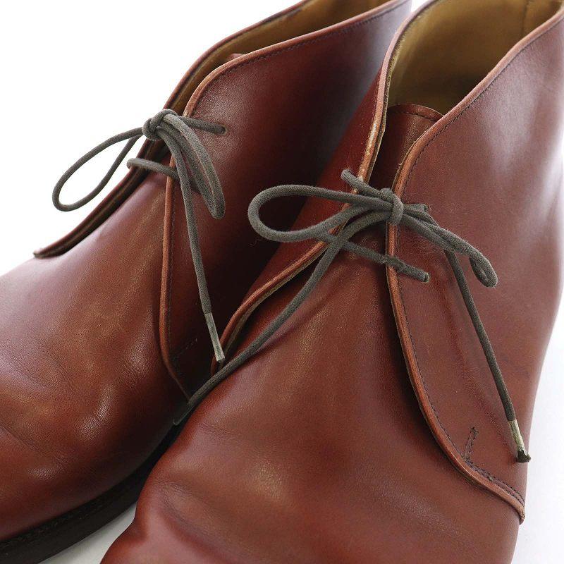 dunhill アウトレット ブラウンレザー チャッカブーツ dunhill