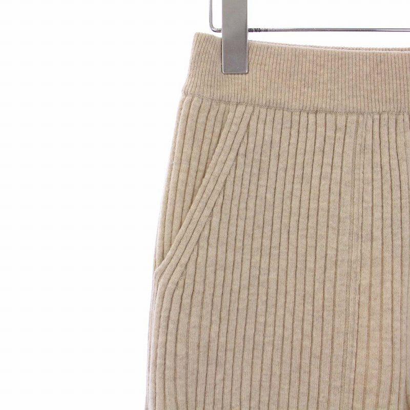 フィーニー PHEENY 12G rib knit pants リブニットパンツ ワイド  